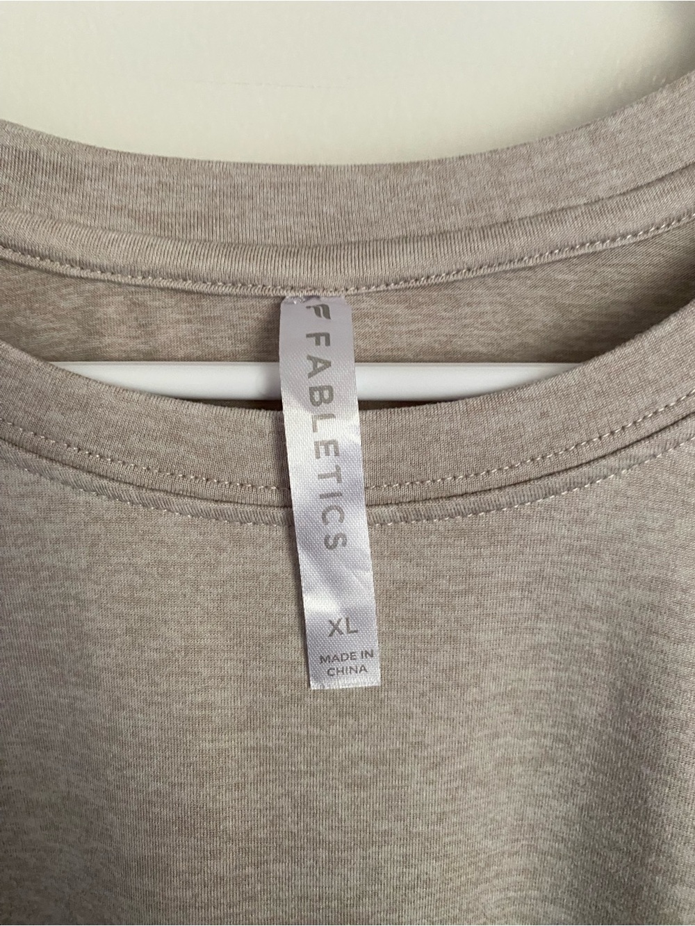 Fabletics Women’s Crewneck Short Sleeve Tee - Taupe